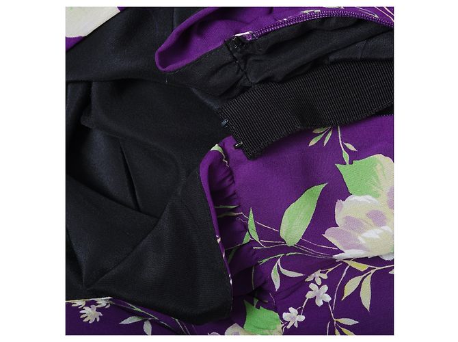 Autre Marque Mini-Kleid mit Blumenmuster Gobi von The Attico Lila - Ansicht 8