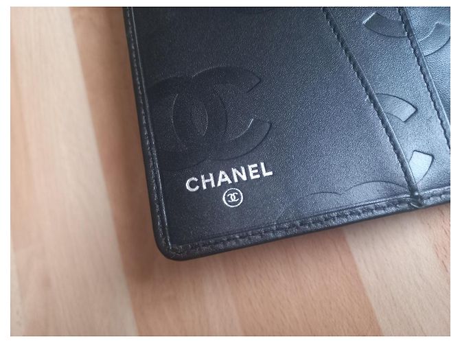 Cartera Agenda Chanel de Cuero Cambon Negro - vista 10