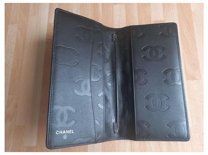 Cartera Agenda Chanel de Cuero Cambon Negro - vista 2