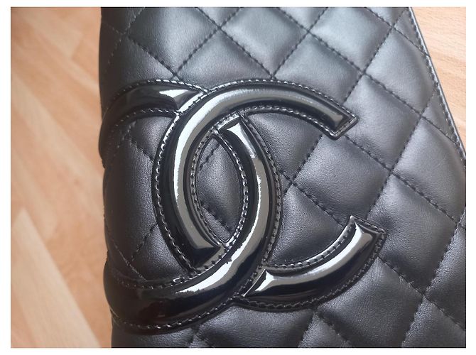 Cartera Agenda Chanel de Cuero Cambon Negro - vista 5