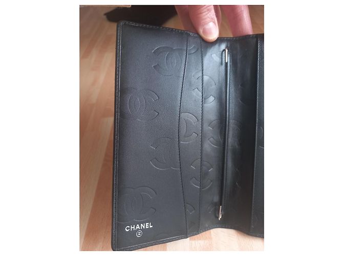 Cartera Agenda Chanel de Cuero Cambon Negro - vista 7