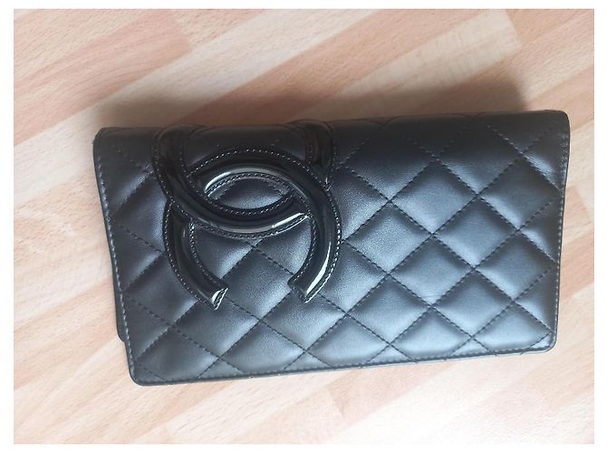 Cartera Agenda Chanel de Cuero Cambon Negro - vista 9