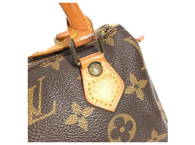 Borsa Boston Mini Speedy Monogram Louis Vuitton Marrone Monogramma - vista 10