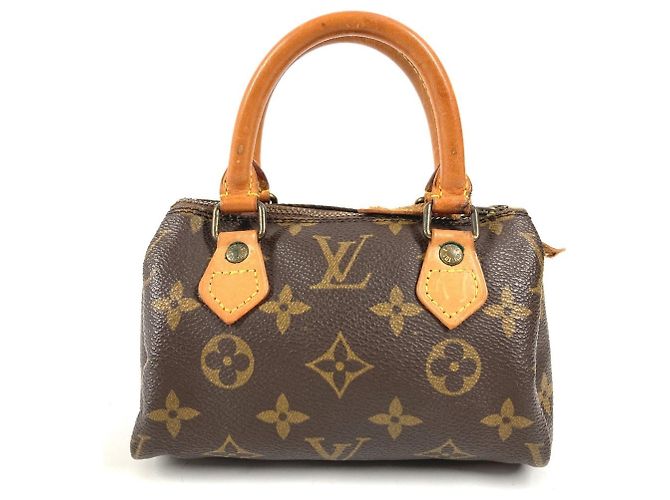 Borsa Boston Mini Speedy Monogram Louis Vuitton Marrone Monogramma - vista 2