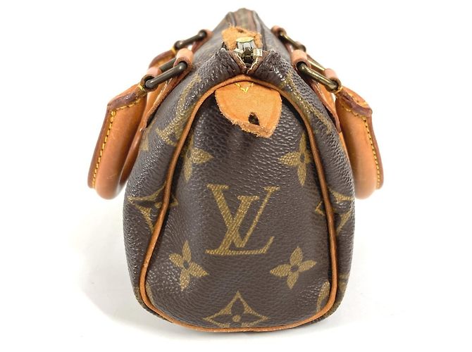 Borsa Boston Mini Speedy Monogram Louis Vuitton Marrone Monogramma - vista 3