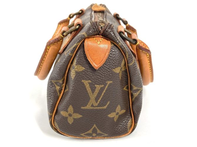 Borsa Boston Mini Speedy Monogram Louis Vuitton Marrone Monogramma - vista 4