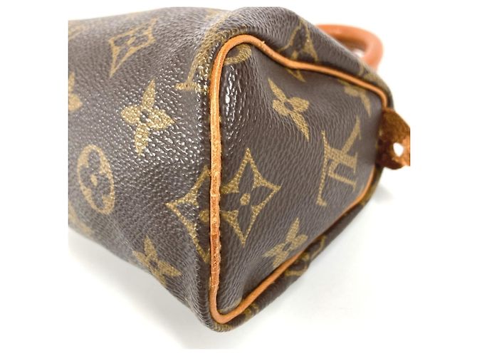Borsa Boston Mini Speedy Monogram Louis Vuitton Marrone Monogramma - vista 6