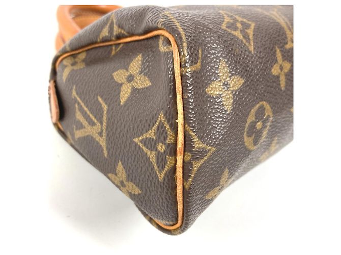 Borsa Boston Mini Speedy Monogram Louis Vuitton Marrone Monogramma - vista 7