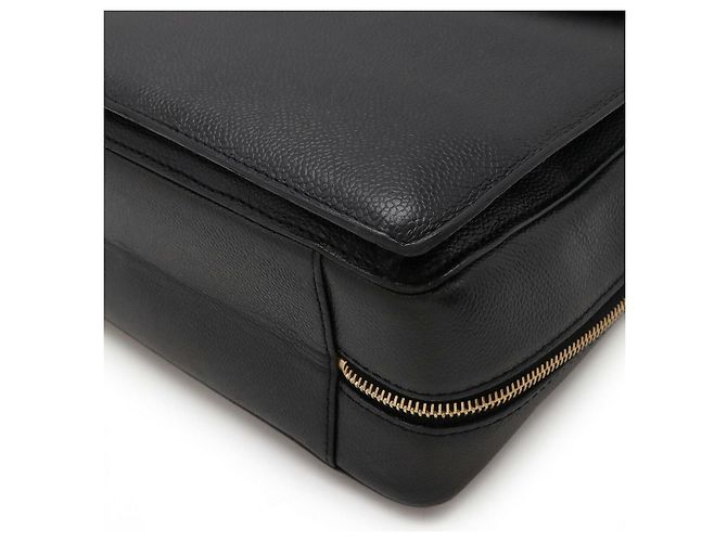 Borsa in Pelle Caviar Chanel Coco Mark Nero - vista 3