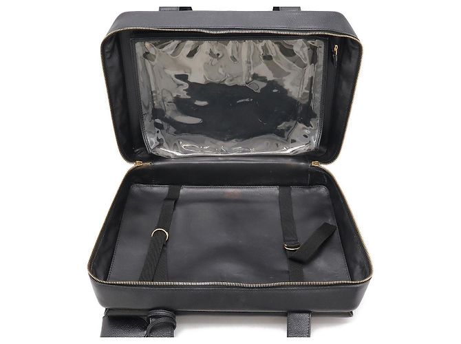 Borsa in Pelle Caviar Chanel Coco Mark Nero - vista 7