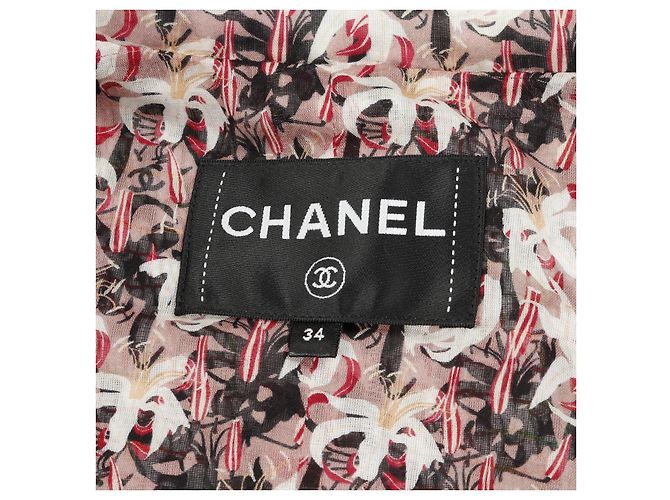Timeless Roupas de exterior em algodão Chanel Preto Branco Multicor - vista 3