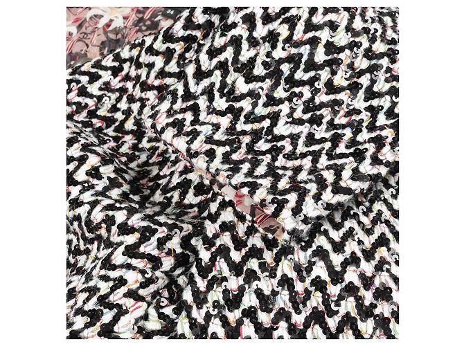 Timeless Roupas de exterior em algodão Chanel Preto Branco Multicor - vista 8