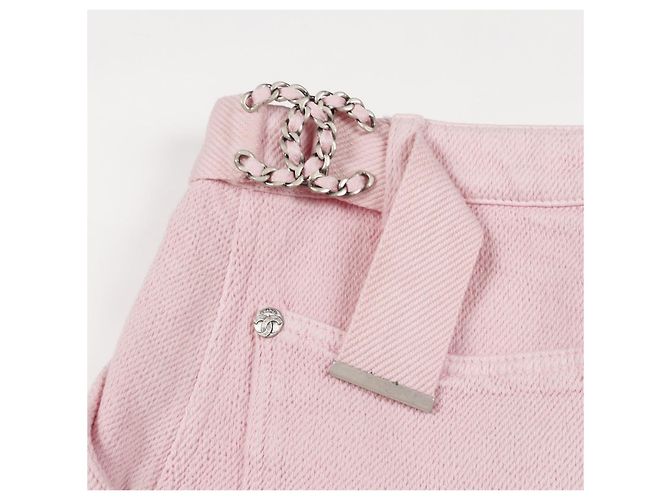 Timeless Chanel Coco Mark Baumwollhose Pink - Ansicht 9