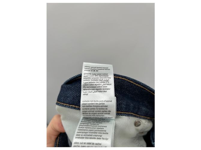 Jeans Calvin Klein in cotone blu Taglia 34 - vista 5
