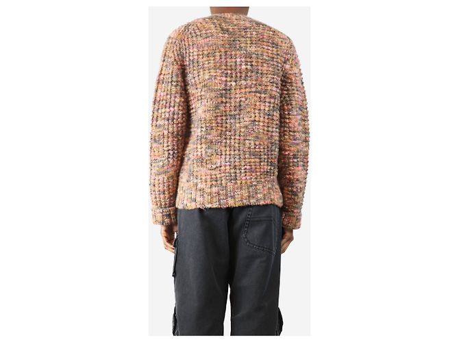 Acne Rosa Keatrice gepunkteter Strickcardigan - Größe XS Pink - Ansicht 2