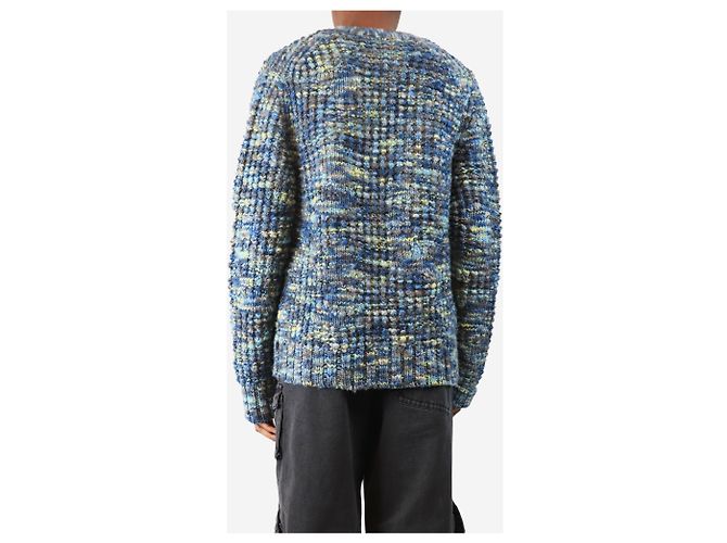 Acne Blauer Keatrice melierter Strickwollcardigan - Größe XS - Ansicht 2