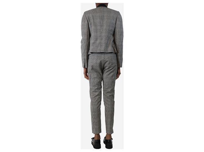 Stella Mc Cartney Conjunto de traje de cuadros grises - talla UK 4 - vista 2