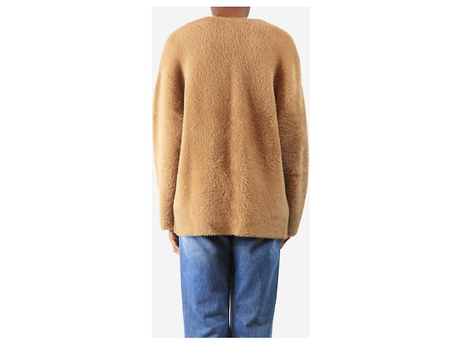Forte Forte Kamelbürstiger Cardigan - Größe UK 6 Braun - Ansicht 2