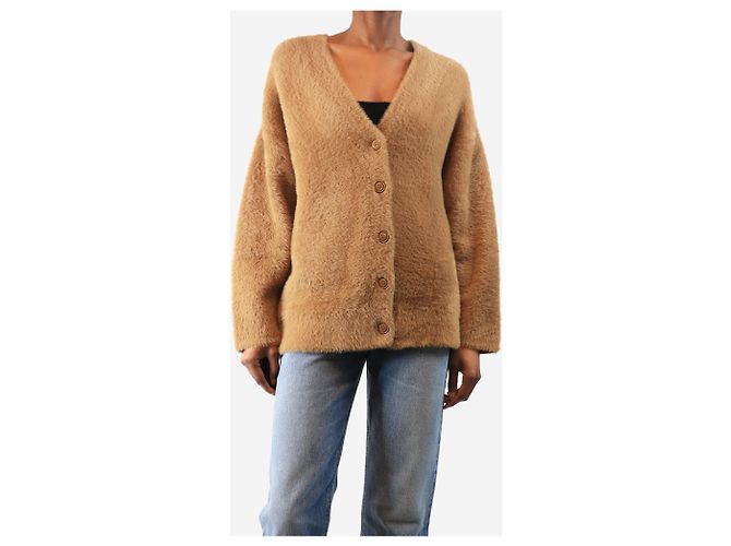 Forte Forte Kamelbürstiger Cardigan - Größe UK 6 Braun - Ansicht 3