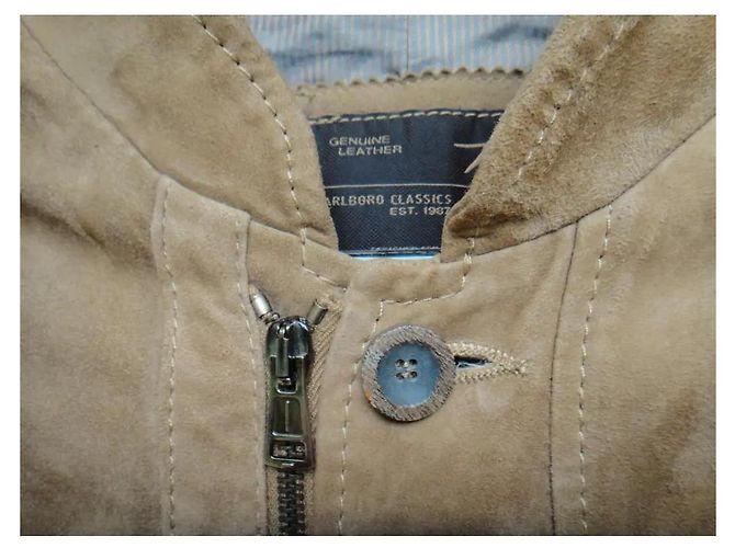 Autre Marque MCS Wildlederjacke Hellbraun - Ansicht 6