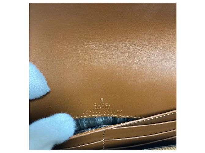 Borsa a Spalla in Pelle GG Matelassé Gucci Marrone - vista 13