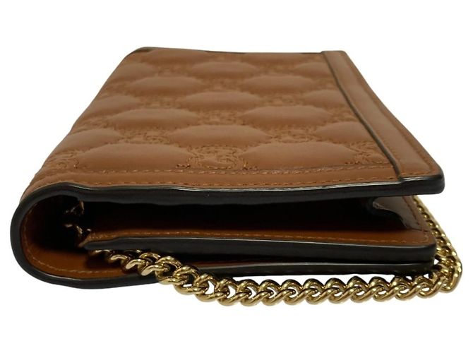 Borsa a Spalla in Pelle GG Matelassé Gucci Marrone - vista 4