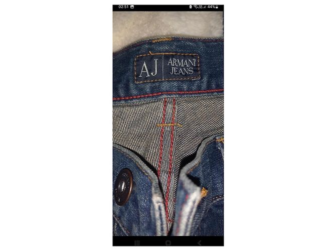 Jeans Armani Jeans AJ Slim Fit Blu Denim Cotone - vista 12