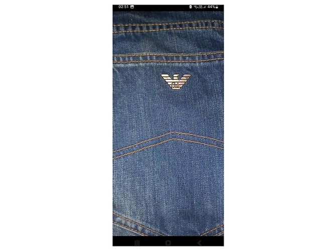Jeans Armani Jeans AJ Slim Fit Blu Denim Cotone - vista 13