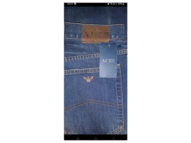 Jeans Armani Jeans AJ Slim Fit Blu Denim Cotone - vista 2