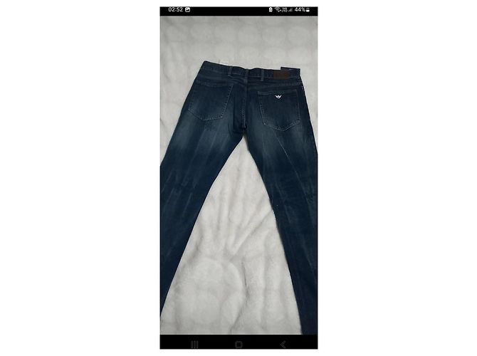 Jeans Armani Jeans AJ Slim Fit Blu Denim Cotone - vista 5