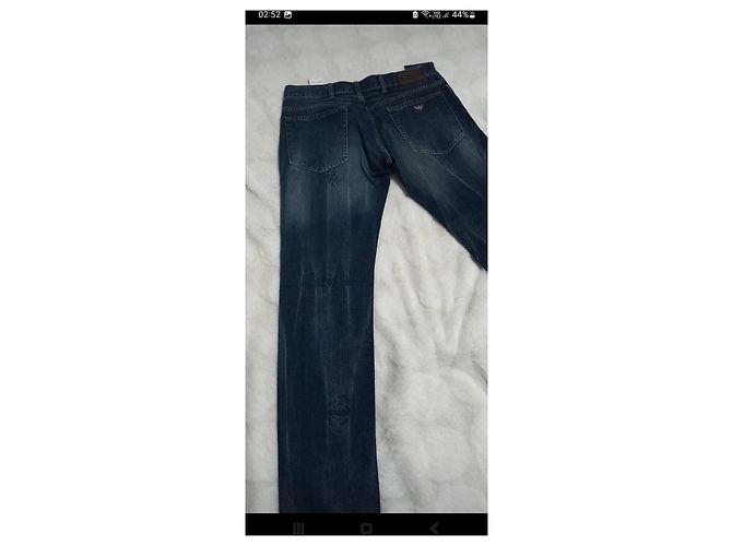 Jeans Armani Jeans AJ Slim Fit Blu Denim Cotone - vista 6