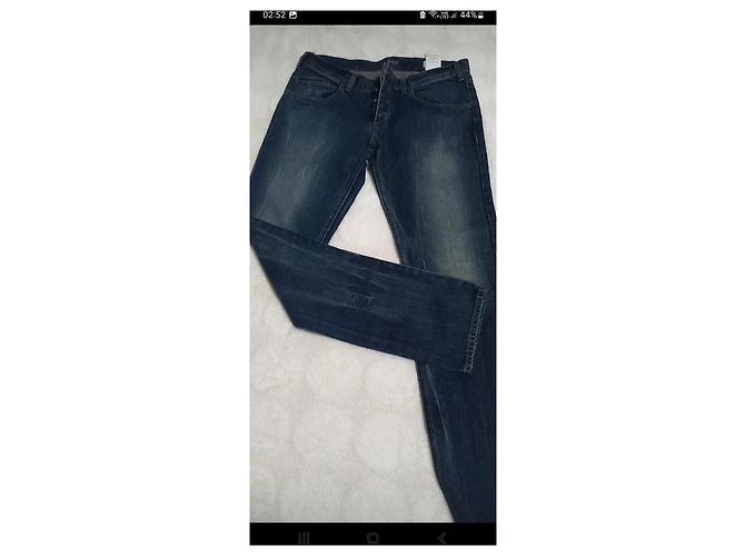 Jeans Armani Jeans AJ Slim Fit Blu Denim Cotone - vista 7