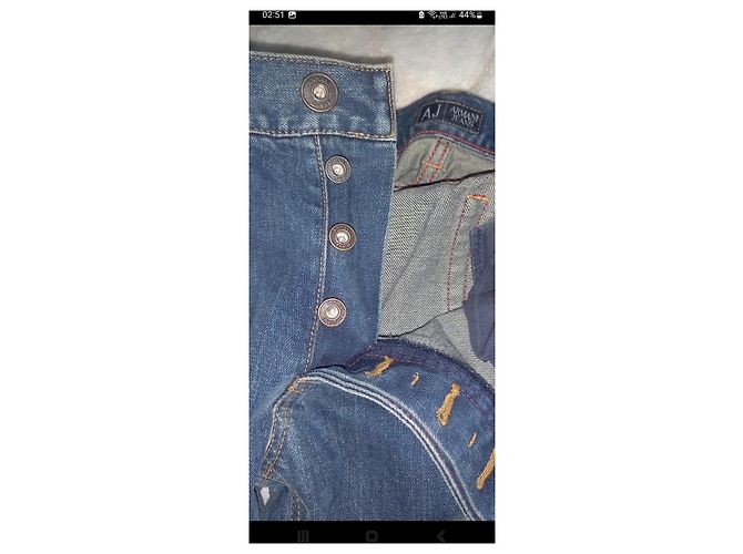 Jeans Armani Jeans AJ Slim Fit Blu Denim Cotone - vista 9