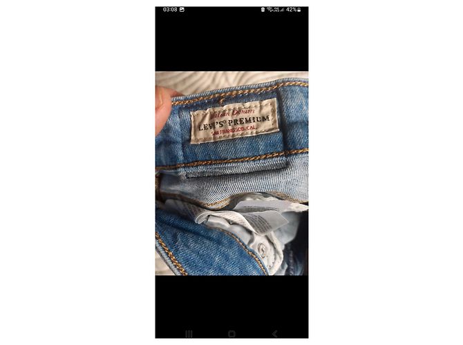 Autre Marque Vaqueros Levi's 721 Skinny Azules Algodón W28 L30 - vista 3