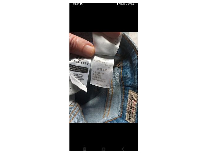 Autre Marque Vaqueros Levi's 721 Skinny Azules Algodón W28 L30 - vista 4