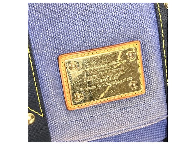 LOUIS VUITTON M40081 Antigua Bezas PM Borsa a Spalla Blu - vista 10