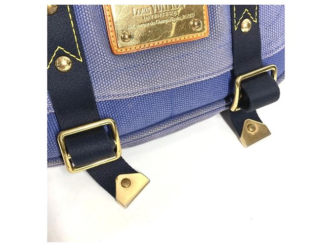 LOUIS VUITTON M40081 Antigua Bezas PM Borsa a Spalla Blu - vista 11