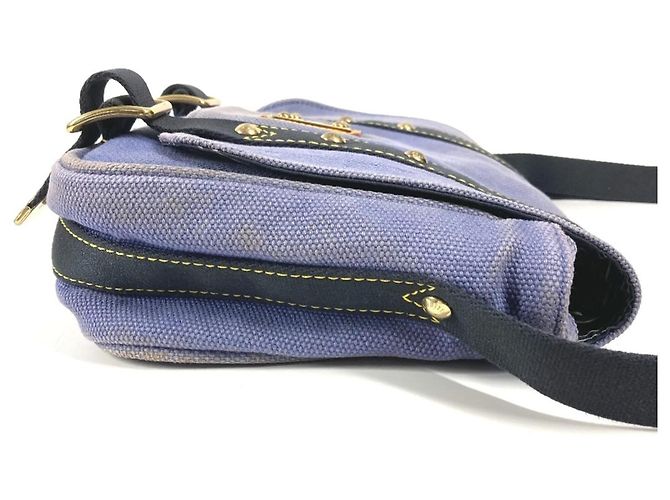 LOUIS VUITTON M40081 Antigua Bezas PM Borsa a Spalla Blu - vista 3
