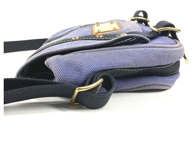 LOUIS VUITTON M40081 Antigua Bezas PM Borsa a Spalla Blu - vista 4