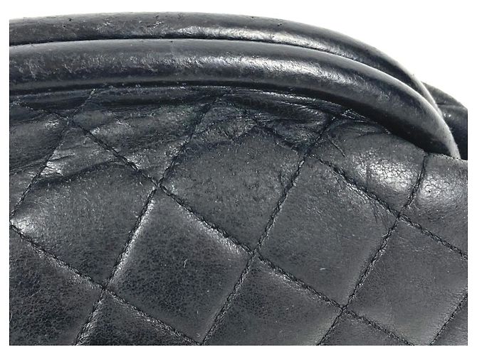 Borsa clutch in pelle nera Chanel Nero - vista 9