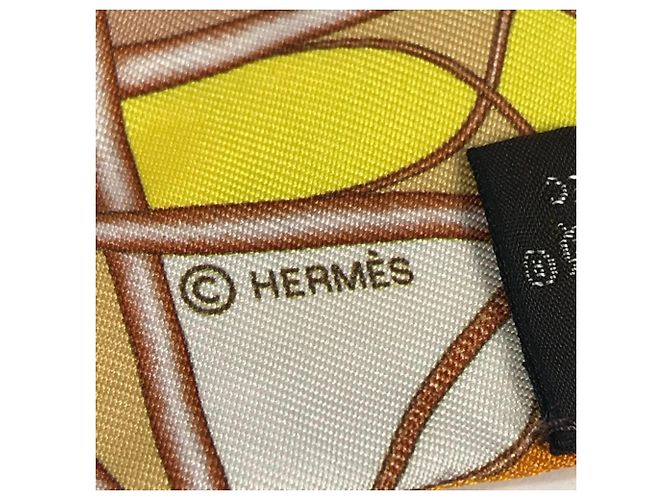 Bufanda Twilly con estampado de caballo Hermès Naranja - vista 3