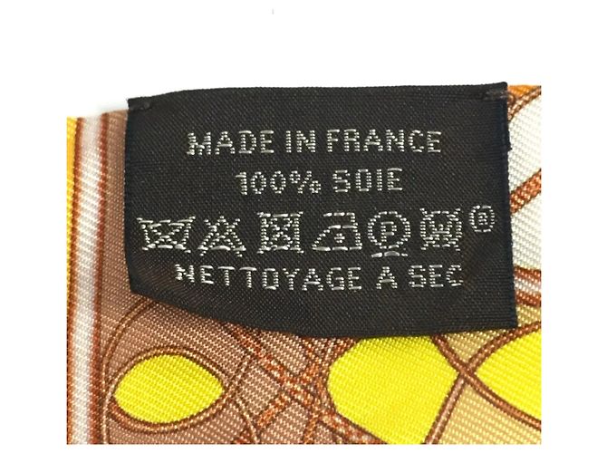 Bufanda Twilly con estampado de caballo Hermès Naranja - vista 4