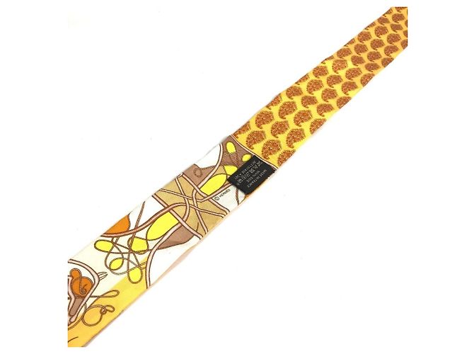 Bufanda Twilly con estampado de caballo Hermès Naranja - vista 9