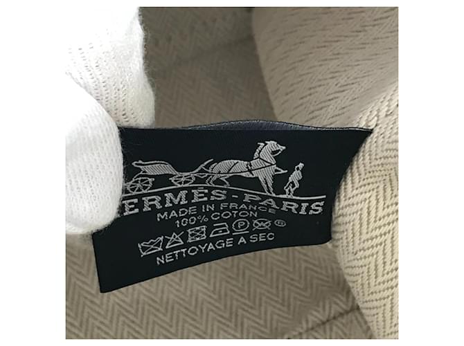 Hermès Pochette GM nera Hermes Brid Beige - vista 12