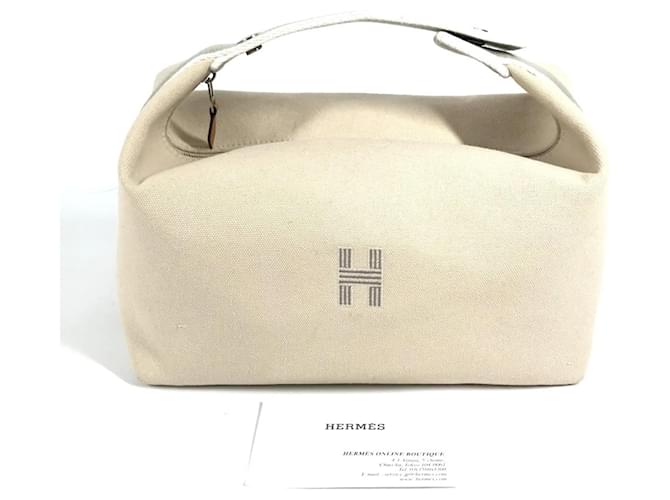 Hermès Pochette GM nera Hermes Brid Beige - vista 18