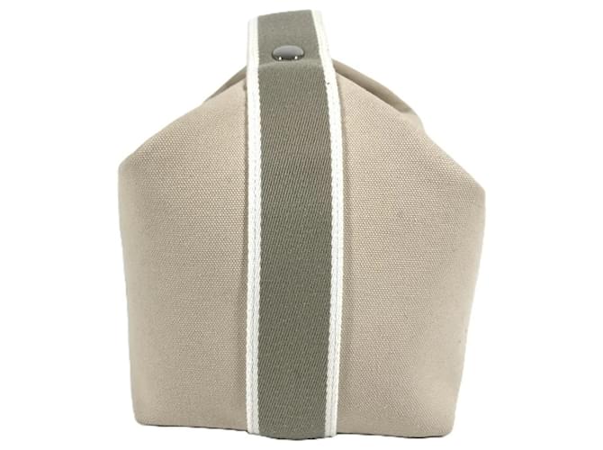 Hermès Pochette GM nera Hermes Brid Beige - vista 4
