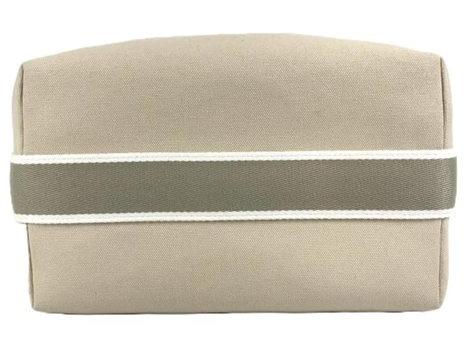 Hermès Pochette GM nera Hermes Brid Beige - vista 5