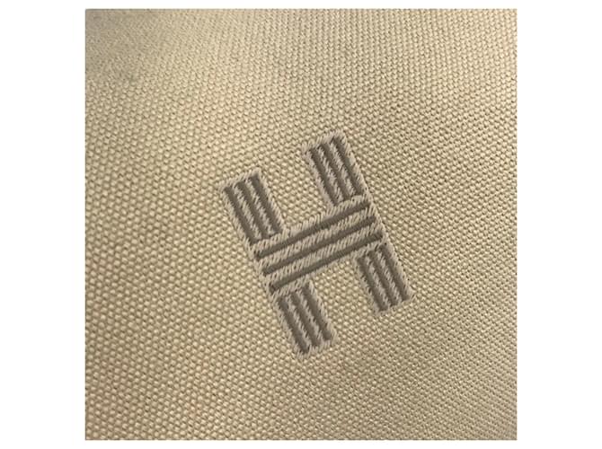 Hermès Pochette GM nera Hermes Brid Beige - vista 6