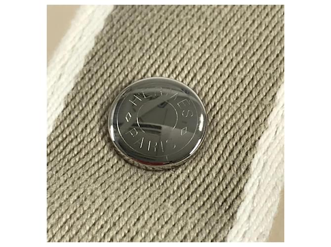 Hermès Pochette GM nera Hermes Brid Beige - vista 8