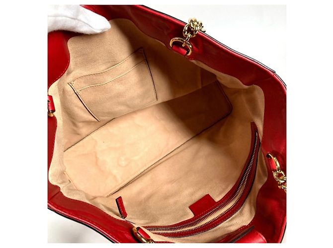 GUCCI Interlocking G Kettentasche Rot - Ansicht 11